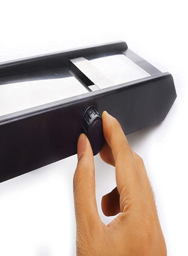 DGOOLS Adjustable Food Slicer for Kitchen | Stainless Steel Vegetable Cutter | Mandoline Slicer for Onion, Potato, Cucumber | Fruit, Cheese & Meat Slicing Tool - Image 2